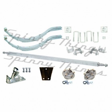 GALVANISED -DIY Single Axle Trailer Kit - *1000kg* GALVANISED -DIY Single Axle Trailer Kit - *1000kg*