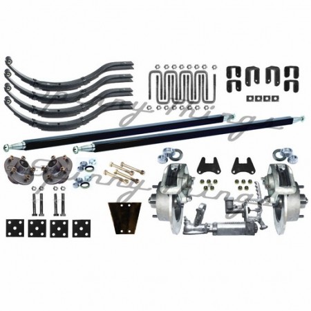 DIY Tandem Trailer Kit HYD DISC BRAKES - *1665kg*