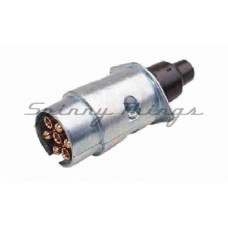7 Pin Large Round Metal Trailer Plug