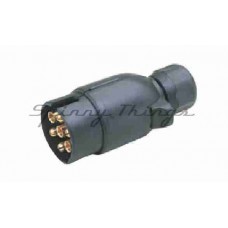 7 Pin Large Round Plastic Trailer Plug
