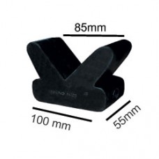 Rubber V-block - Black 100mm