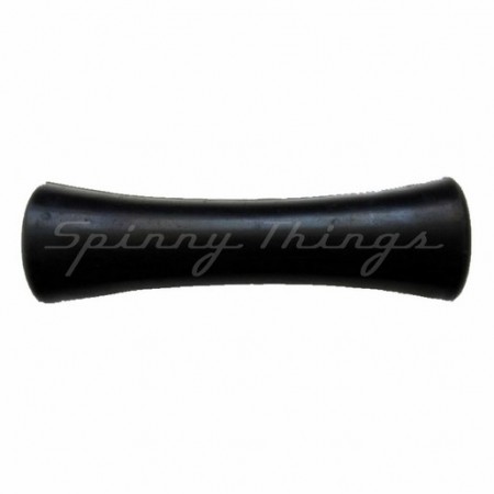 12" Concave Rubber Roller - Black