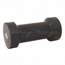 6" Keel Rubber Roller - Black