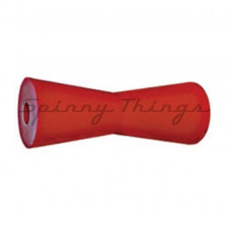 8" Concave Roller Poly Soft - Red