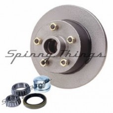 LANDCRUISER 5 stud pattern / FORD bearings - DISC BLACK