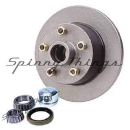 LANDCRUISER 5 stud pattern / FORD bearings - DISC BLACK