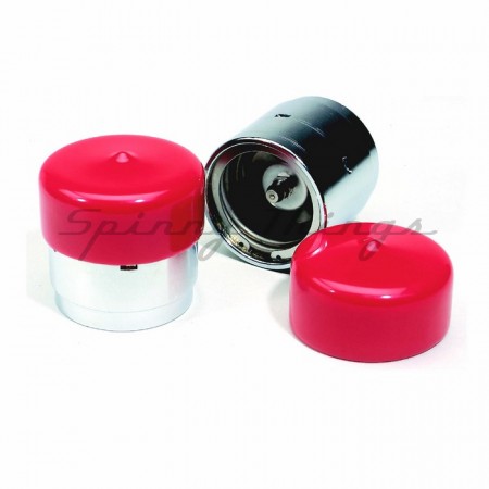 Chrome Bearing Buddies w/ Dust Covers - set of 2