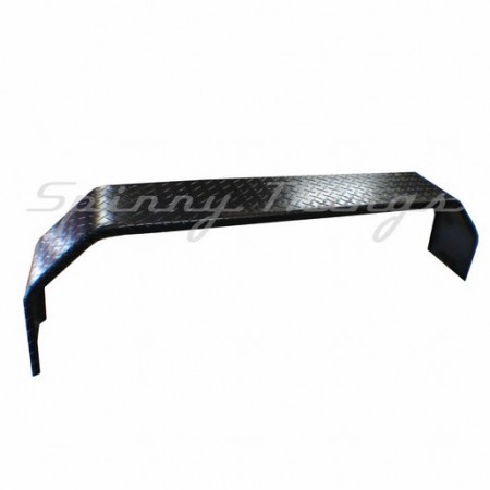 Mudguard 10" Wide - 91" suits Roller Rocker Suspension - Checker Plate