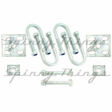 39mm Round - Single Spring U-Bolt Refresher Kit -FULL Galvanised 39mm Round - Single Spring U-Bolt Refresher Kit -FULL Galvanised