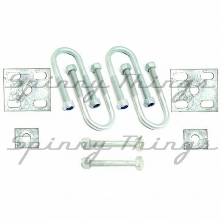 39mm Round - Single Spring U-Bolt Refresher Kit -FULL Galvanised