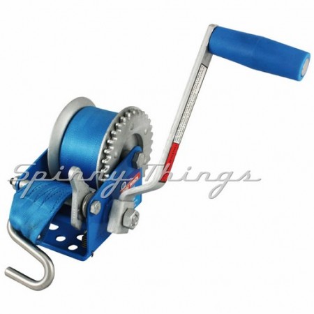 Boat Winch 3:1 ratio - 275kg capacity - Strap with S-hook