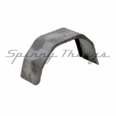 Mudguard 9" Wide Single - 4 Fold Black